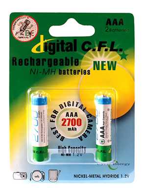 باتری نیم قلمی  شارژی CFL 2700